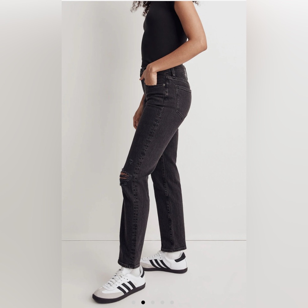 Madewell Black Perfect Vintage Jean - Ripped Edition